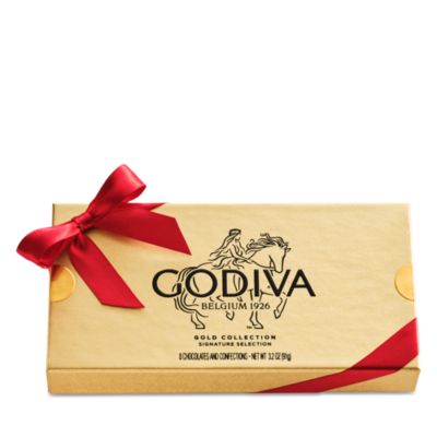Holiday Assorted Chocolate Gold Gift Box, 8 Piece