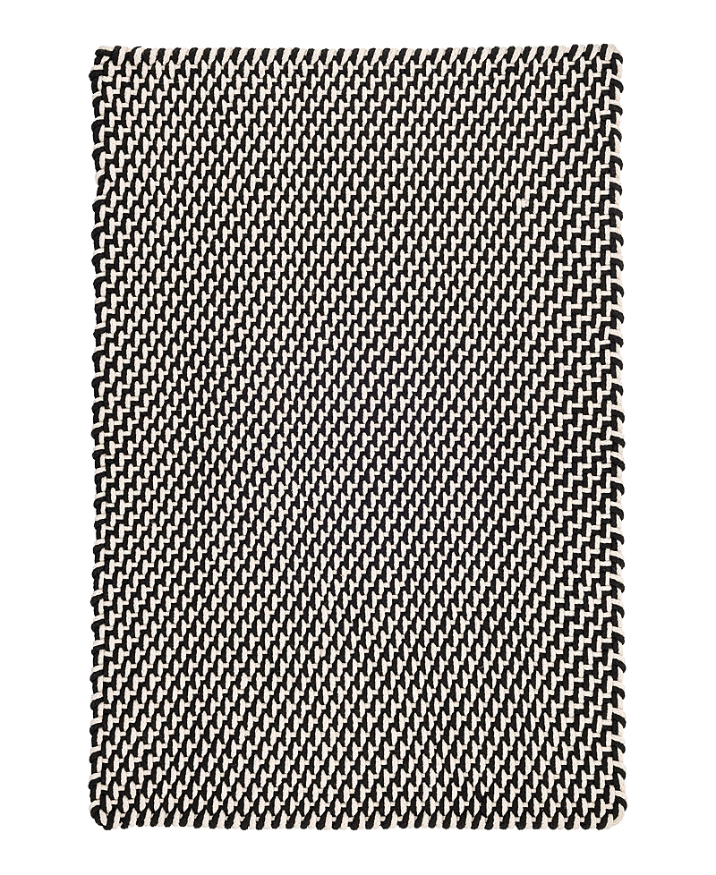 Dash & Albert By Annie Selke Dash Albert By Annie Selke Two-tone Rope Indoor/outdoor Rdb219 Area Rug, 6'0x9'0 In Black
