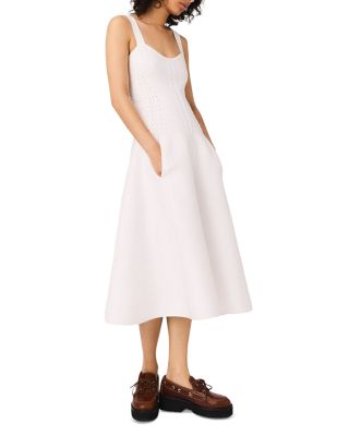 Rorsya Pointelle Knit Midi Dress