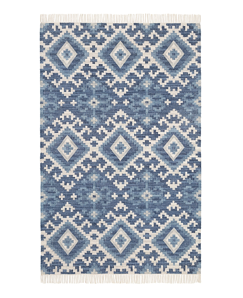 Dash & Albert By Annie Selke Dash Albert By Annie Selke Marmara Kilim Da1365 Runner, 2'6x8'0 In Blue