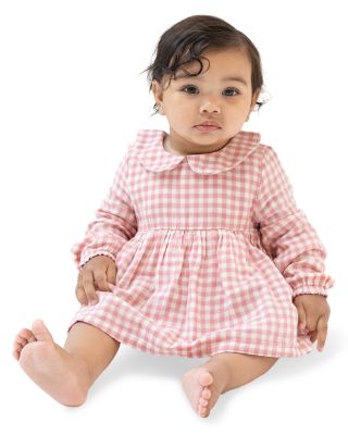 Plaid Peter Pan Collar Bubble with Skirt - Baby