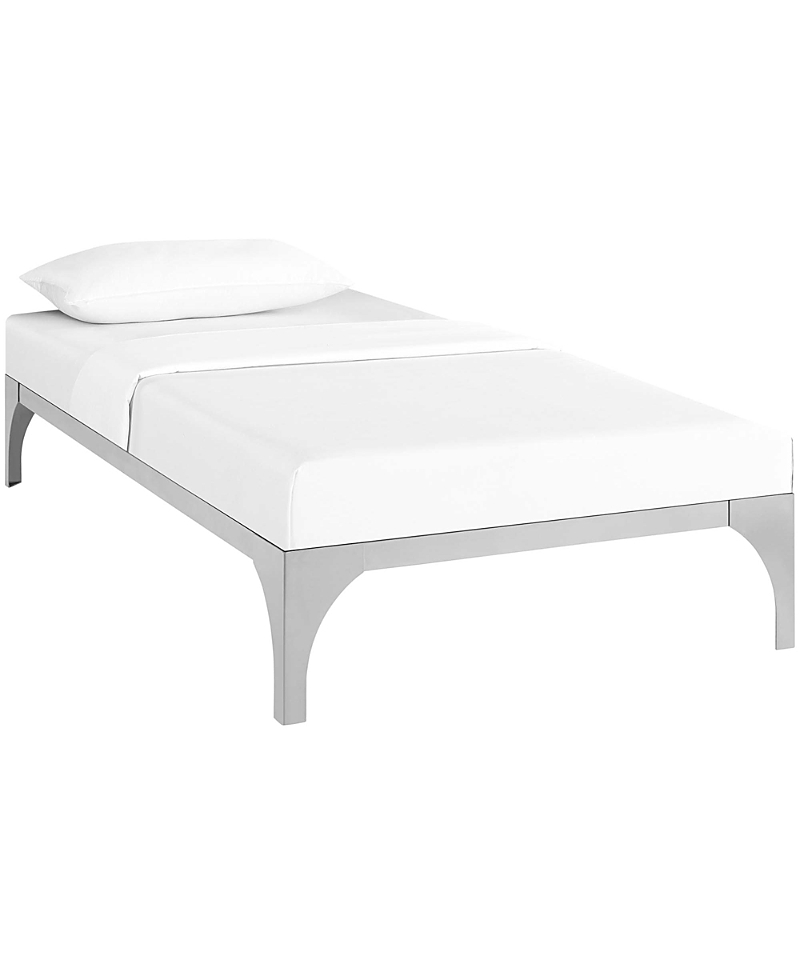 Modway Ollie Steel Bed Frame In Silver