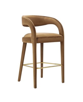 Pinnacle Performance Velvet Bar Stool, Set of 2