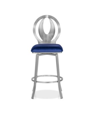 Seneca 29-inch Microfiber Swivel Barstools with Steel Frame, Set of 2