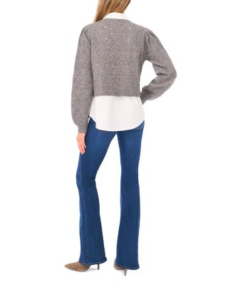 Rumer Pointelle Twofer Sweater