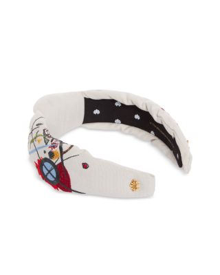x The MET Kandinsky Violett Knotted Embroidered Headband