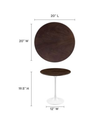 Lippa Round Wood Side Table