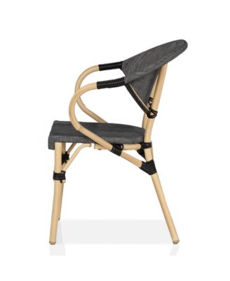 Madison Aluminum Patio Arm Chairs, Set of 2