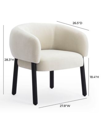 Foxy Performance Textured Fabric Accent Chair