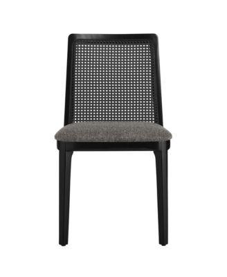 Monarch Wood and Rattan Dining Side Chair