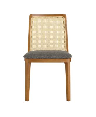 Monarch Wood and Rattan Dining Side Chair