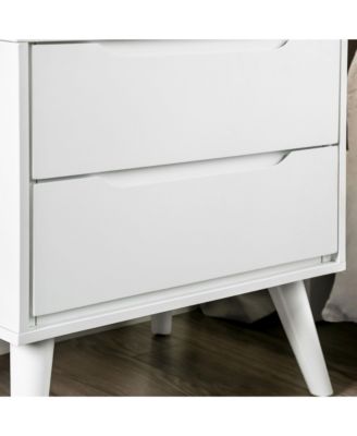 Presley Solid Wood 2-Drawer Nightstand