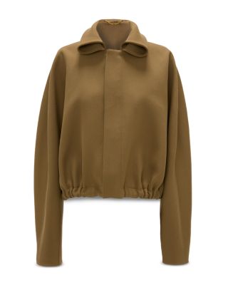 Wool Roll Neck Bomber Jacket