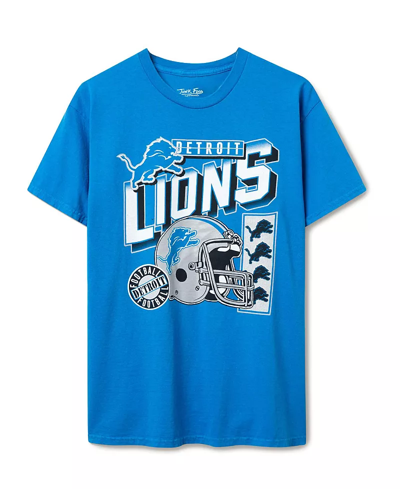 Junk Food Clothing Unisex Nfl Detroit Lions Checkdown Flea Market Tee