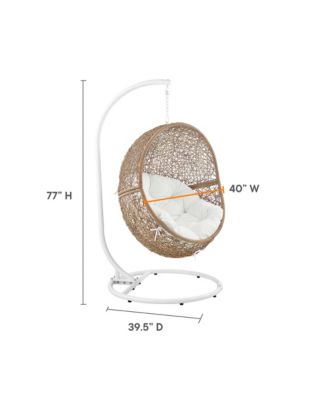 Encase Outdoor Patio Rattan Swing Chair