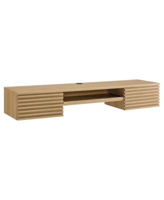 Render Wall Mount Wood Office Desk
