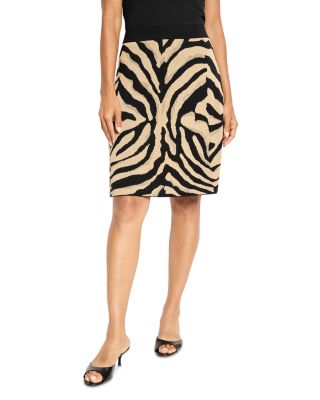 Animal Jacquard Knit Skirt