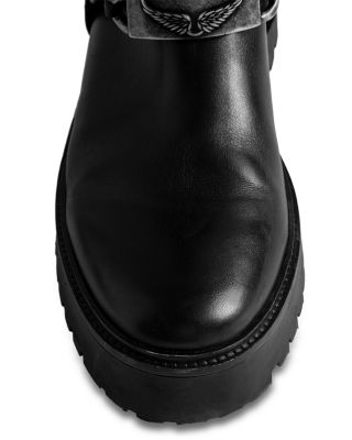 Women's Angie Leather Biker Boots