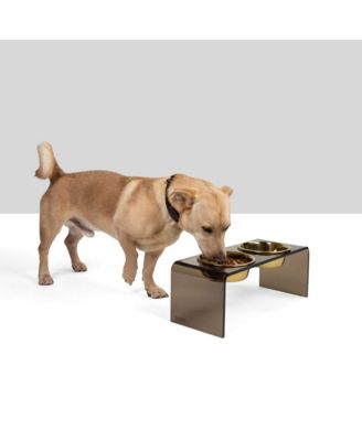 Medium Bronze Pet Feeder, 1 Quart Bowls