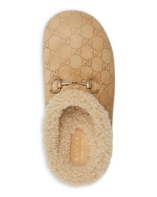 Women's Horsebit Shearling Mules