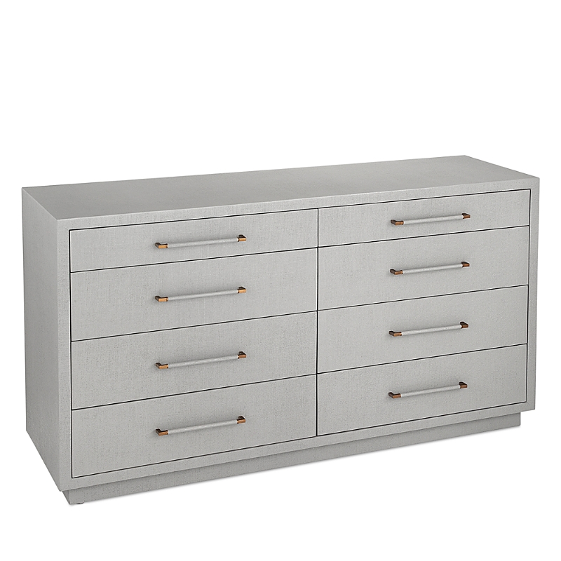 Interlude Home Taylor 8 Drawer Chest In Gray