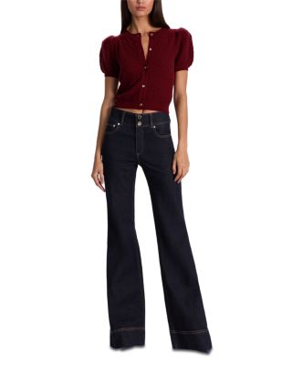 Sabine Cashmere Blend Puff Sleeve Cardigan