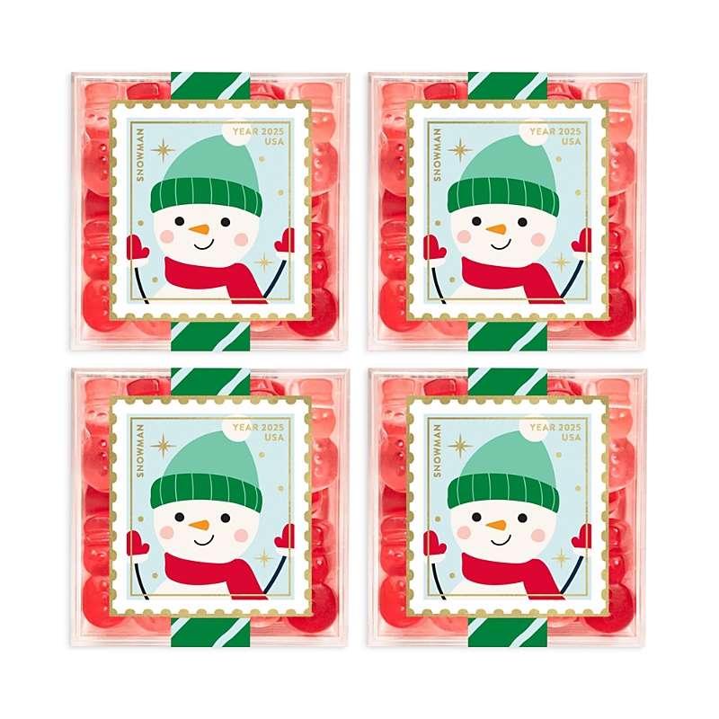 Sugarfina Snowman Gummies Candy, 4 Cubes In Red