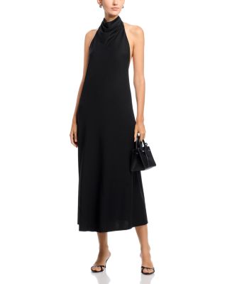 Halter Midi Jersey Dress