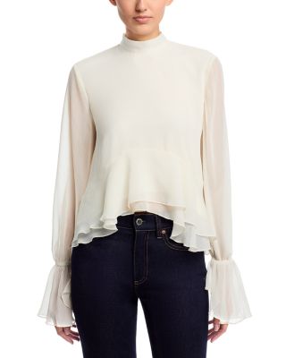 Ruffle Trim Top