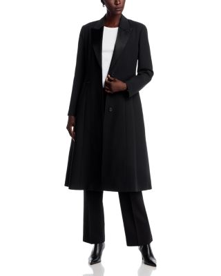 Fit & Flare Tuxedo Coat