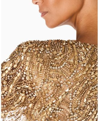 Gold Rush Sequin-Embellished Gown