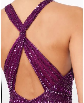 Lana Embellished Halterneck Maxi Dress