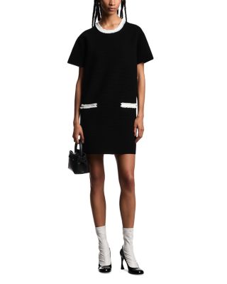 Ottoman Stitch Knit Dress