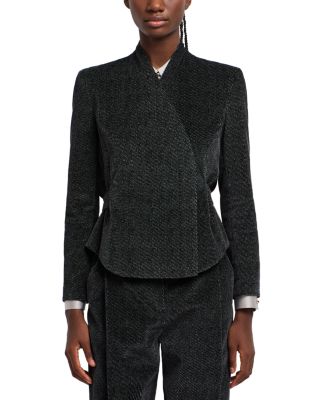 Printed Velvet Jacket