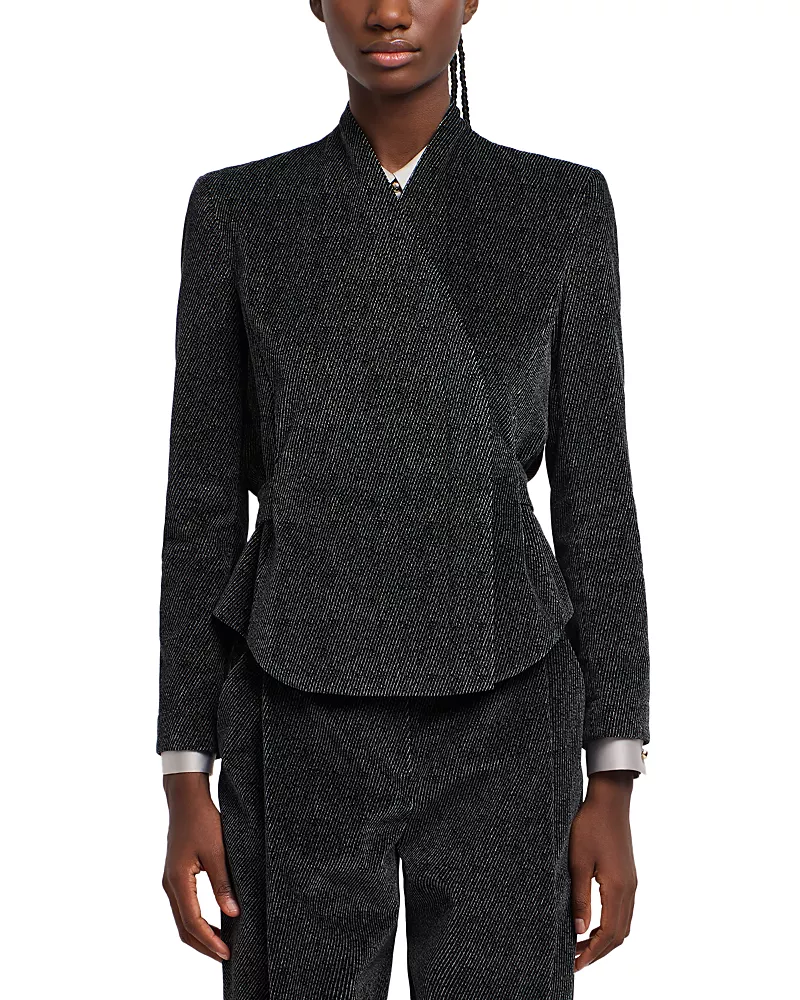 Emporio Armani Printed Velvet Jacket