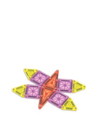 microMAGS Travel Set Deluxe Magnetic Construction Set, 55 Piece - Ages 3+