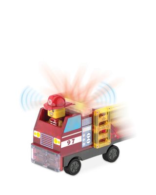 Fire Station Magnetic Construction Set, 50 Piece - Ages 3+