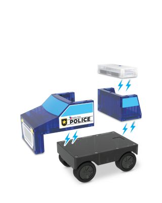 Police Station Magnetic Construction Set, 35 Piece - Ages 3+