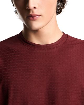 Textured Cotton Jacquard Tee