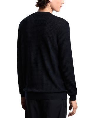 Virgin Wool Geometric Jacquard Sweater 