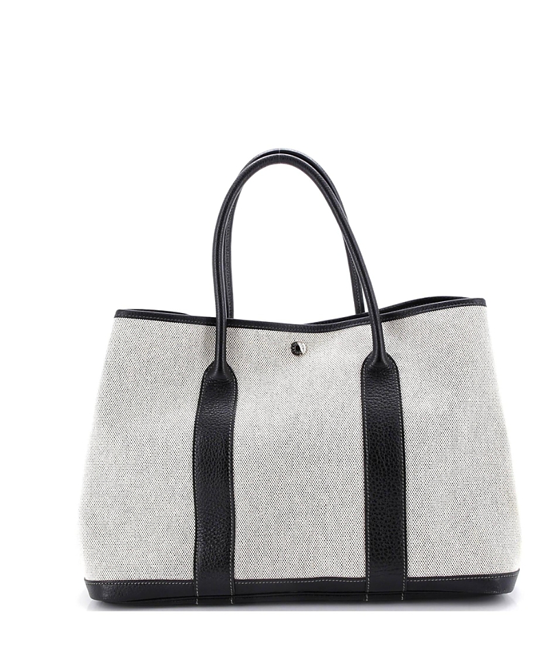 Pre-owned Pre-owned Hermes  Hermes 36 Garden Party Tote Toile And Leather In Multi