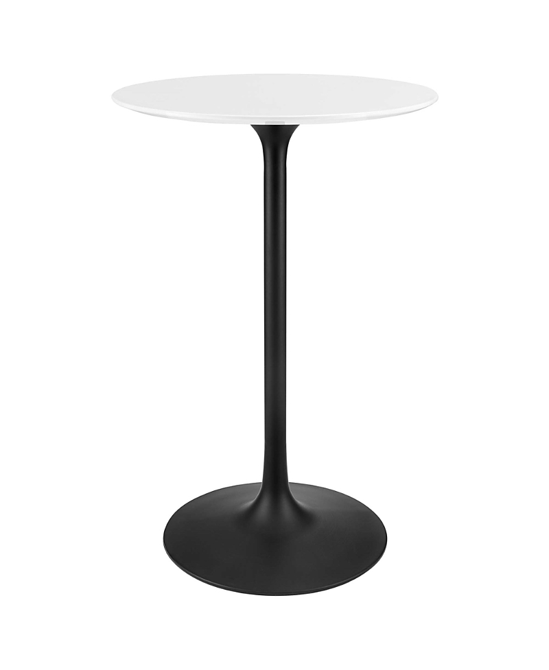 Modway Lippa Round Wood Bar Table In Multi