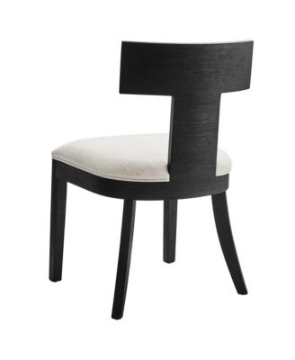 Peregrine Wood and Fabric Upholstered Dining Chairs, Set of 2