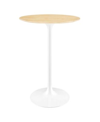 Lippa Round Wood Bar Table