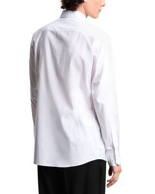 New York Regular Fit Micro Jacquard Cotton Dress Shirt