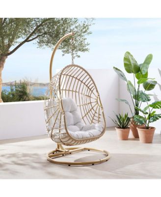 Amalie Wicker Rattan Outdoor Patio Rattan Swing Chair