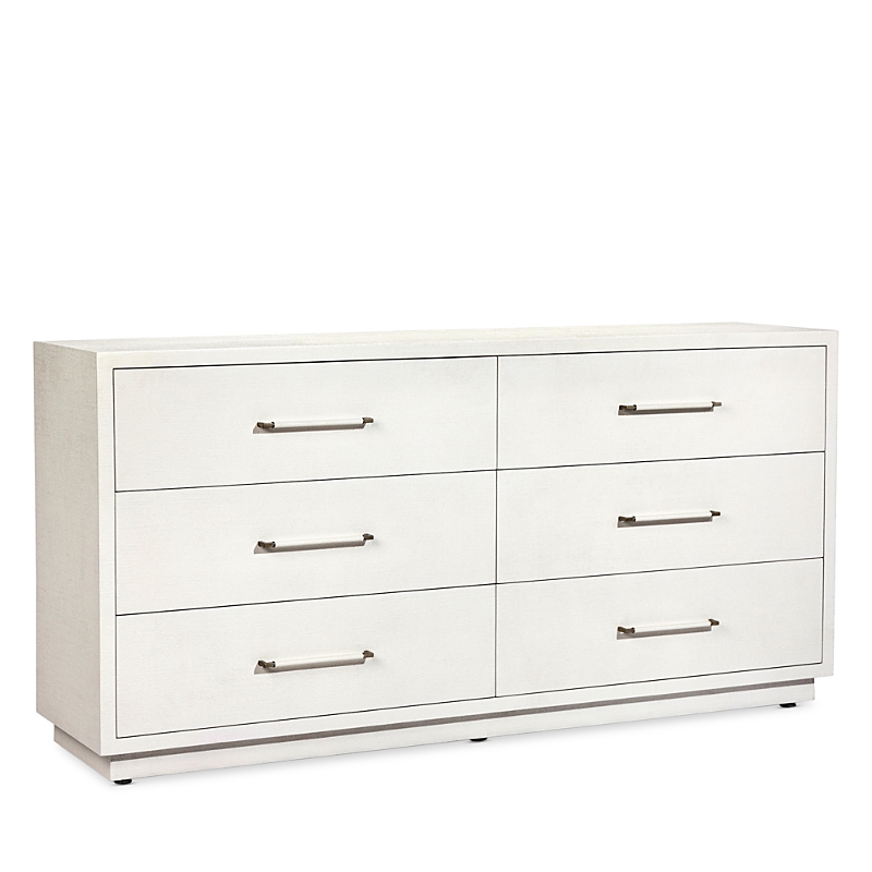Interlude Home Taylor 6 Drawer Chest In White