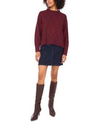 Pointelle Pattern Sweater