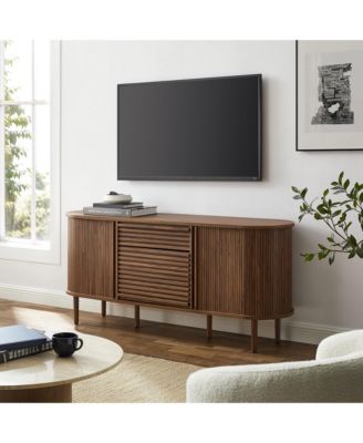 Harlan 67" Fluted Oval Sideboard Cabinet