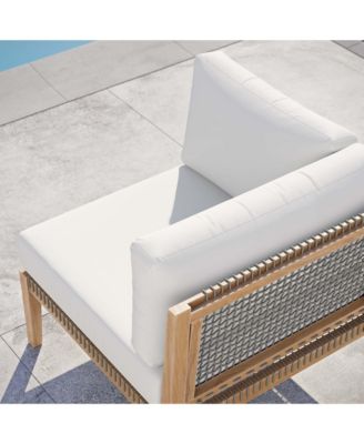 Clearwater Outdoor Patio Teak Wood Corner Chair